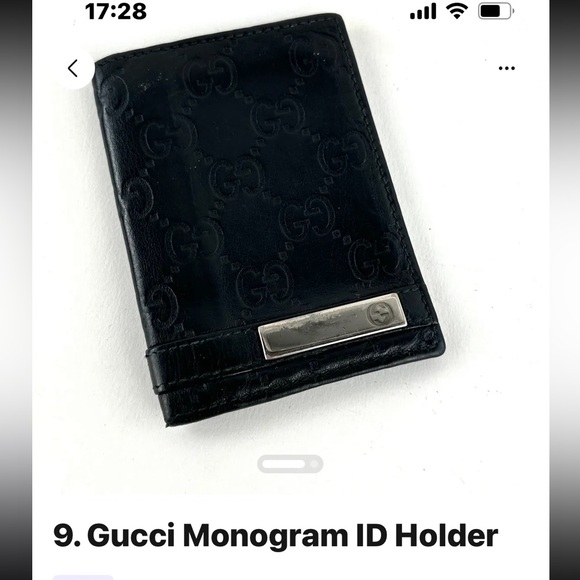~Authentic Gucci ~ Gucci Men’s Bifold & Card holder GG Embossed leather - Picture 1 of 2